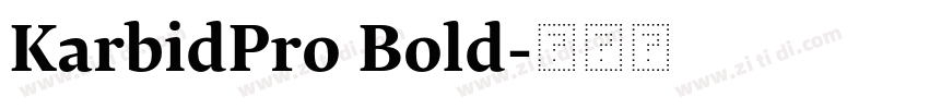 KarbidPro Bold字体转换